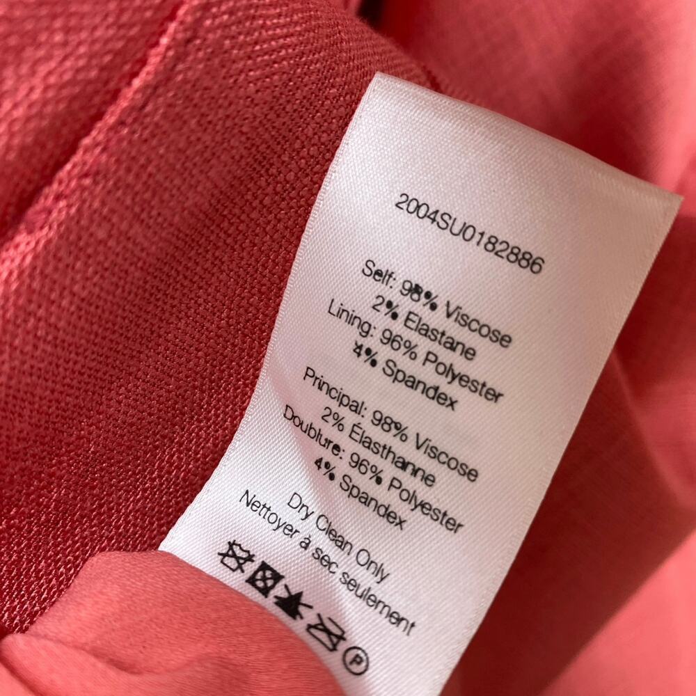 Veronica Beard Amalita Coral Pink Sheath Midi Dress Size 10 - Picture 13 of 15